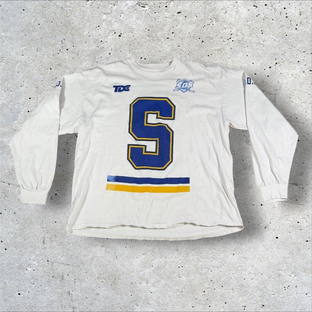 SZA SOS Concert Tour Merch Hockey Jersey Long Sleeve Shirt White TDE XXL